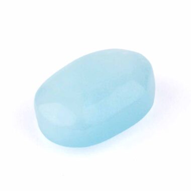 Aquamarin | Beryl Handschmeichler | Massagestein Ø 39 mm in bester Qualität und Farbe Edelsteine Heilsteine bei Wunderstein24
