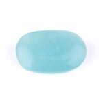 Aquamarin | Beryl Handschmeichler | Massagestein Ø 50 mm in bester Qualität und Farbe Edelsteine Heilsteine bei Wunderstein24