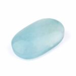 Aquamarin | Beryl Handschmeichler | Massagestein Ø 50 mm in bester Qualität und Farbe Edelsteine Heilsteine bei Wunderstein24