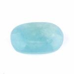 Aquamarin | Beryl Handschmeichler | Massagestein Ø 50 mm in bester Qualität und Farbe Edelsteine Heilsteine bei Wunderstein24