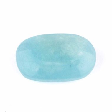 Aquamarin | Beryl Handschmeichler | Massagestein Ø 50 mm in bester Qualität und Farbe Edelsteine Heilsteine bei Wunderstein24