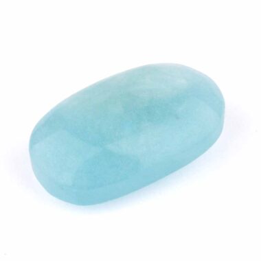 Aquamarin | Beryl Handschmeichler | Massagestein Ø 50 mm in bester Qualität und Farbe Edelsteine Heilsteine bei Wunderstein24
