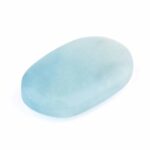 Aquamarin | Beryl Handschmeichler | Massagestein Ø 54 mm in bester Qualität und Farbe Edelsteine Heilsteine bei Wunderstein24