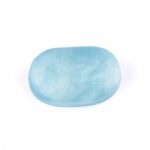 Aquamarin | Beryl Handschmeichler | Massagestein Ø 36 mm in bester Qualität und Farbe Edelsteine Heilsteine bei Wunderstein24