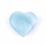 großes Aquamarin | Beryl Herz Ø 34 mm in bester Qualität und Farbe Edelsteine Heilsteine bei Wunderstein24