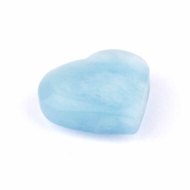 großes Aquamarin | Beryl Herz Ø 34 mm in bester Qualität und Farbe Edelsteine Heilsteine bei Wunderstein24