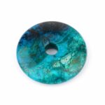 Chrysokoll Donut Anhänger Ø 40 mm in bester Qualität Edelsteine Heilsteine bei Wunderstein24