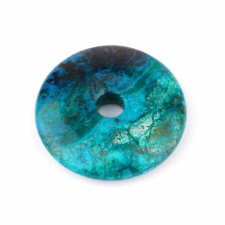 Chrysokoll Donut Anhänger Ø 40 mm in bester Qualität Edelsteine Heilsteine bei Wunderstein24
