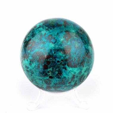 Chrysokoll Kugel aus Peru Ø 63 mm in einzigartiger Qualität und Farbe Edelsteine Heilsteine bei Wunderstein24