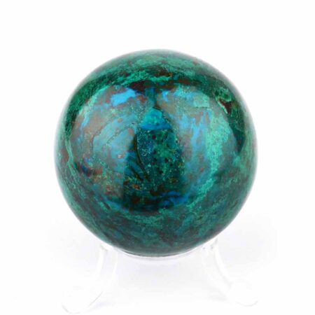 Chrysokoll Kugel aus Peru Ø 56 mm in einzigartiger Qualität und Farbe Edelsteine Heilsteine bei Wunderstein24