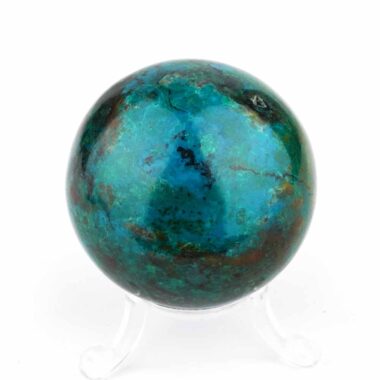Chrysokoll Kugel aus Peru Ø 56 mm in einzigartiger Qualität und Farbe Edelsteine Heilsteine bei Wunderstein24