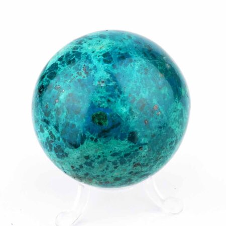 Chrysokoll Kugel aus Peru Ø 64 mm in einzigartiger Qualität und Farbe Edelsteine Heilsteine bei Wunderstein24