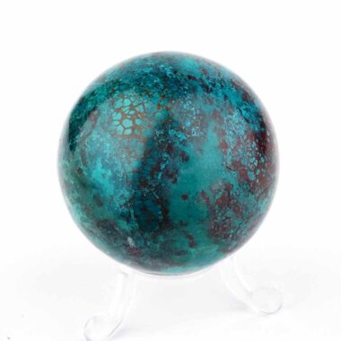 Chrysokoll Kugel aus Peru Ø 58 mm in einzigartiger Qualität und Farbe Edelsteine Heilsteine bei Wunderstein24