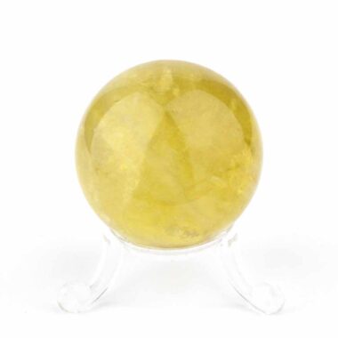 Natur Citrin Kugel Ø ca. 45 mm transparent in bester Qualität und Farbe Edelsteine Heilsteine bei Wunderstein24
