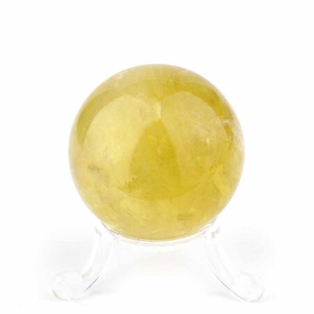 Natur Citrin Kugel Ø ca. 45 mm transparent in bester Qualität und Farbe Edelsteine Heilsteine bei Wunderstein24
