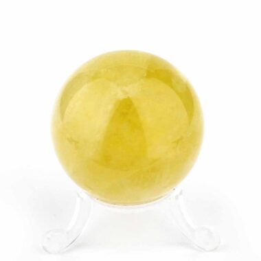 Natur Citrin Kugel Ø ca. 47 mm transparent in bester Qualität und Farbe Edelsteine Heilsteine bei Wunderstein24