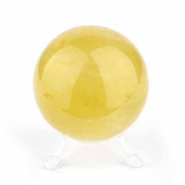 große Natur Citrin Kugel Ø ca. 61 mm transparent in bester Qualität und Farbe Edelsteine Heilsteine bei Wunderstein24