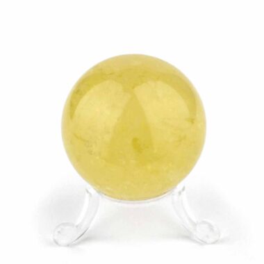 Natur Citrin Kugel Ø ca. 47 mm transparent in bester Qualität und Farbe Edelsteine Heilsteine bei Wunderstein24