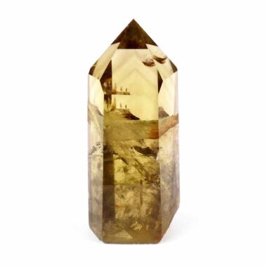 große Citrin Natur Spitze Höhe 111 mm transparent Brasilien beste Farbe Edelsteine Heilsteine bei Wunderstein24