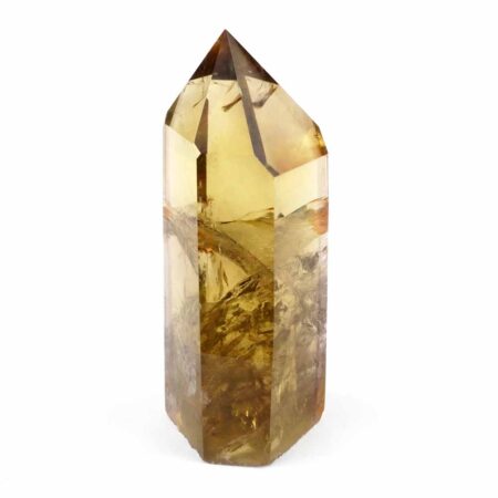 große Citrin Natur Spitze Höhe 111 mm transparent Brasilien beste Farbe Edelsteine Heilsteine bei Wunderstein24