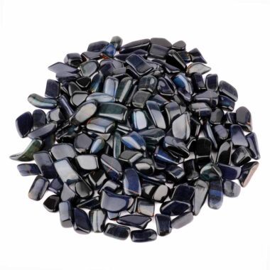Falkenauge | Tigerauge blau Trommelsteine Ø ca. 15 – 30 mm Edelsteine Heilsteine bei Wunderstein24