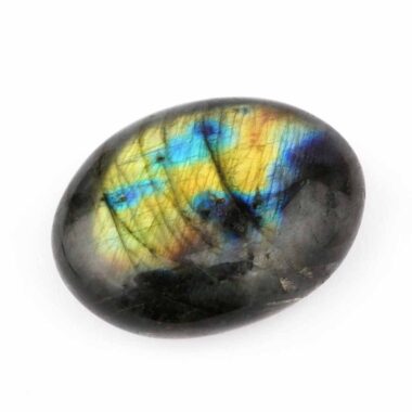 Labradorit Handschmeichler | Trommelstein Ø 50 mm in bester Farbe und Qualität Edelsteine Heilsteine bei Wunderstein24