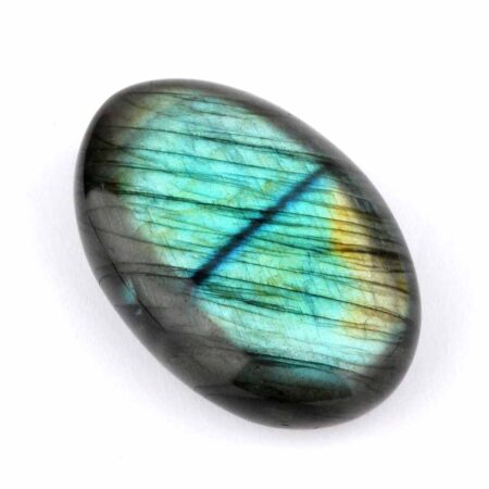 Labradorit Handschmeichler | Trommelstein Ø 52 mm in bester Farbe und Qualität Edelsteine Heilsteine bei Wunderstein24