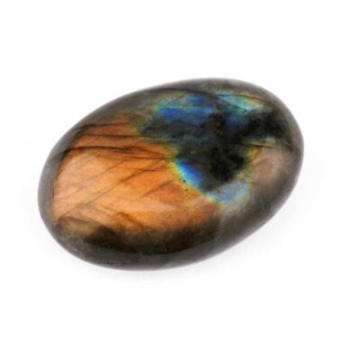 Labradorit Handschmeichler | Trommelstein Ø 57 mm in bester Farbe und Qualität Edelsteine Heilsteine bei Wunderstein24
