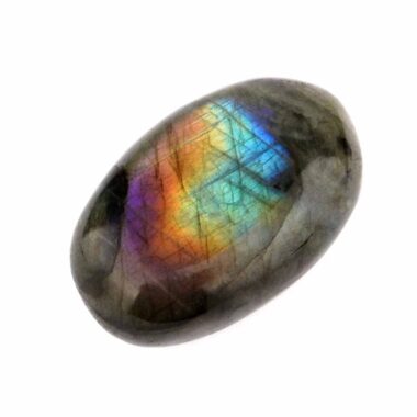 Labradorit Handschmeichler | Trommelstein Ø 49 mm in bester Farbe und Qualität Edelsteine Heilsteine bei Wunderstein24