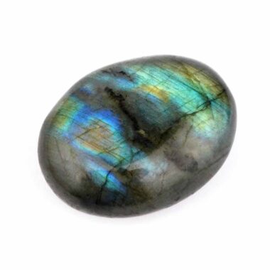 Labradorit Handschmeichler | Trommelstein Ø 47 mm in bester Farbe und Qualität Edelsteine Heilsteine bei Wunderstein24