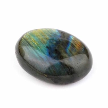 Labradorit Handschmeichler | Trommelstein Ø 53 mm in bester Farbe und Qualität Edelsteine Heilsteine bei Wunderstein24
