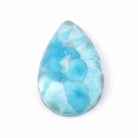 Larimar Handschmeichler | Cabochon Länge 45,5 mm in bester Farbe und Qualität Edelsteine Heilsteine bei Wunderstein24