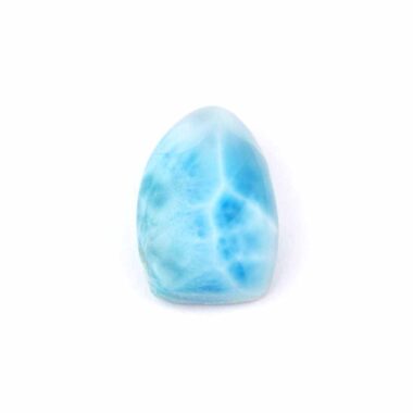 Larimar Handschmeichler | Cabochon Länge 25,6 mm in bester Farbe und Qualität Edelsteine Heilsteine bei Wunderstein24