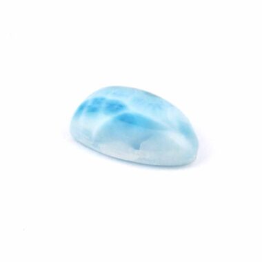Larimar Handschmeichler | Cabochon Länge 25,6 mm in bester Farbe und Qualität Edelsteine Heilsteine bei Wunderstein24
