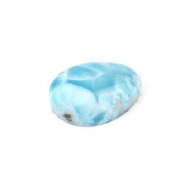 Larimar Handschmeichler | Cabochon Länge 25,2 mm in bester Farbe und Qualität Edelsteine Heilsteine bei Wunderstein24