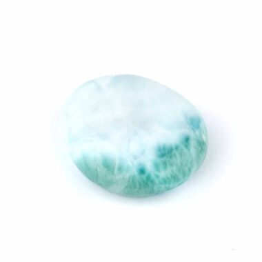 Larimar Handschmeichler | Trommelstein Ø 28 mm in bester Farbe und Qualität Edelsteine Heilsteine bei Wunderstein24