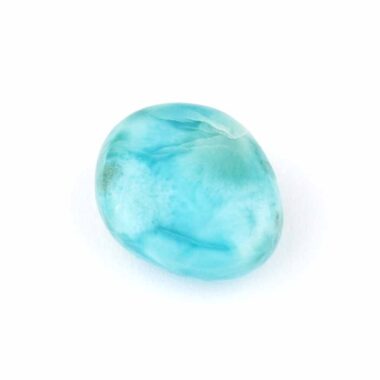 Larimar Handschmeichler | Trommelstein Ø 26,5 mm in bester Farbe und Qualität Edelsteine Heilsteine bei Wunderstein24