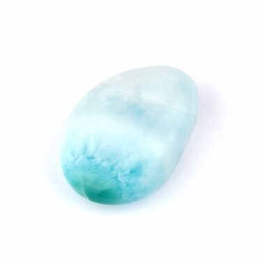 Larimar Handschmeichler | Trommelstein Ø 26 mm in bester Farbe und Qualität Edelsteine Heilsteine bei Wunderstein24