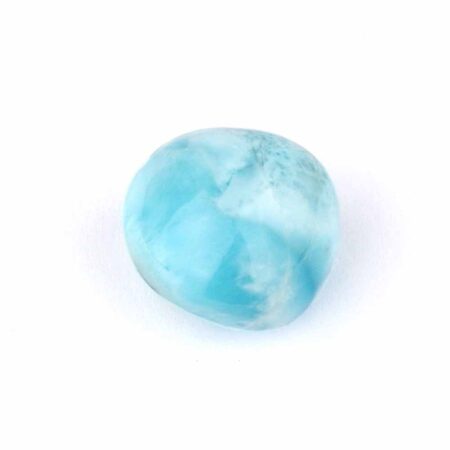 Larimar Handschmeichler | Trommelstein Ø 22,5 mm in bester Farbe und Qualität Edelsteine Heilsteine bei Wunderstein24