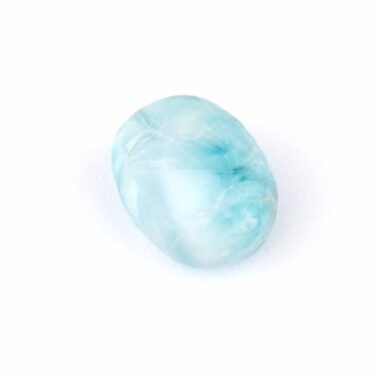 Larimar Handschmeichler | Trommelstein Ø 21,5 mm in bester Farbe und Qualität Edelsteine Heilsteine bei Wunderstein24