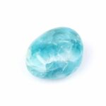 Larimar Handschmeichler | Trommelstein Ø 24,5 mm in bester Farbe und Qualität Edelsteine Heilsteine bei Wunderstein24