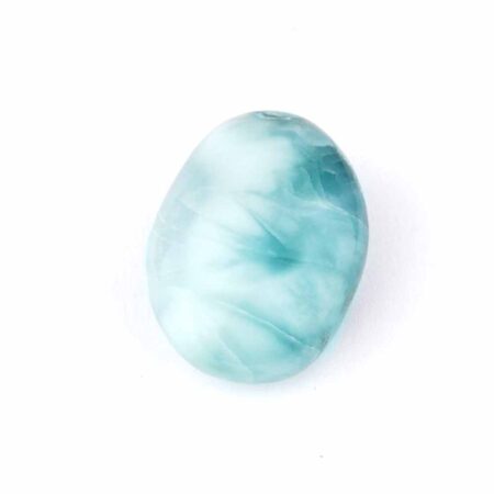 Larimar Handschmeichler | Trommelstein Ø 27 mm in bester Farbe und Qualität Edelsteine Heilsteine bei Wunderstein24