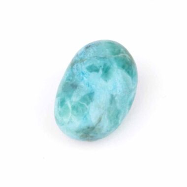 Larimar Handschmeichler | Trommelstein Ø 27 mm in bester Farbe und Qualität Edelsteine Heilsteine bei Wunderstein24