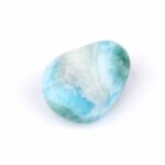 Larimar Handschmeichler | Trommelstein Ø 23 mm in bester Farbe und Qualität Edelsteine Heilsteine bei Wunderstein24