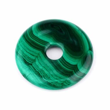 Malachit Donut Anhänger Ø 40 mm in bester Qualität Edelsteine Heilsteine bei Wunderstein24