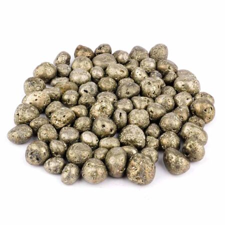 Pyrit Trommelsteine handpoliert Ø ca. 12 – 25 mm Edelsteine Heilsteine bei Wunderstein24