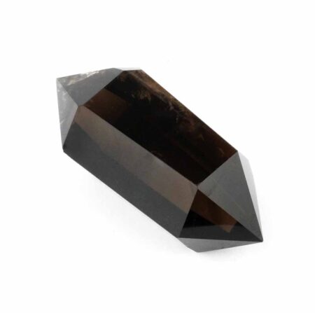 Rauchquarz Doppelender Länge 66 mm transparent aus Brasilien in bester Farbe Edelsteine Heilsteine bei Wunderstein24