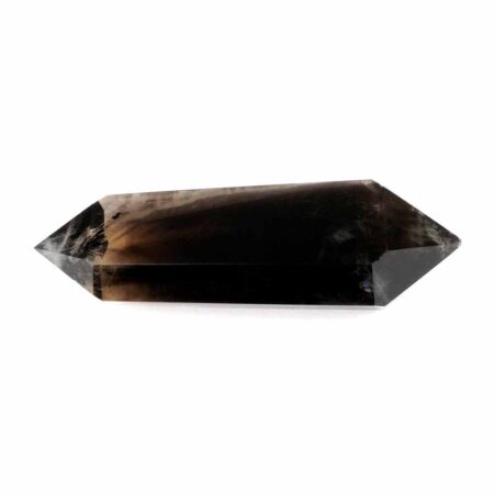 Rauchquarz Doppelender Länge 96 mm transparent aus Brasilien in bester Farbe Edelsteine Heilsteine bei Wunderstein24