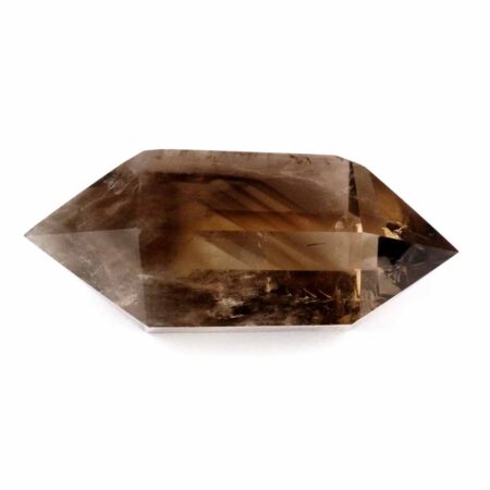 Rauchquarz Doppelender Länge 79 mm transparent aus Brasilien in bester Farbe Edelsteine Heilsteine bei Wunderstein24