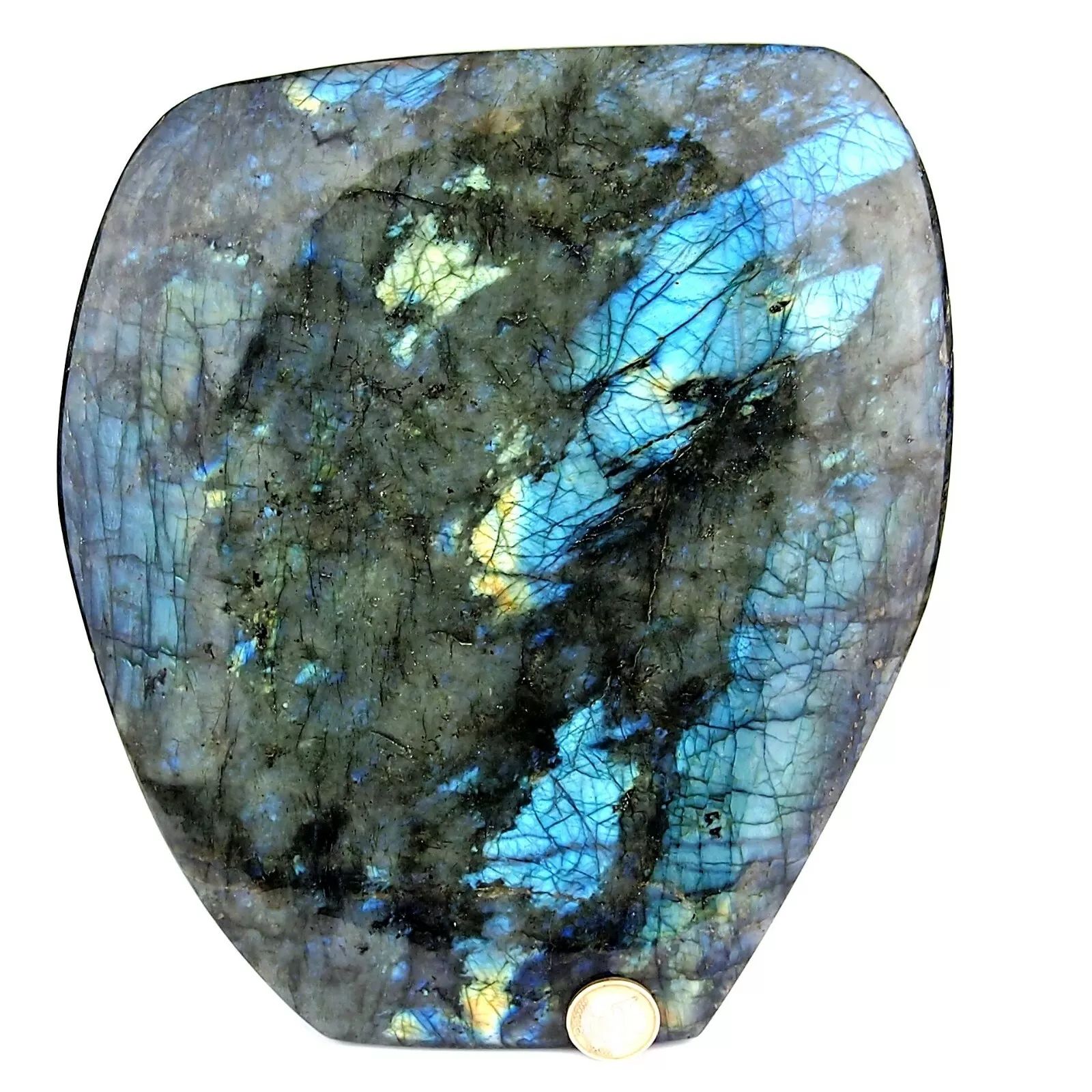 XXL Labradorit Freiform Höhe 250 mm poliert in einzigartiger Qualität und Farbe Edelsteine Heilsteine bei Wunderstein24 XXL Labradorit Freiform Höhe 250 mm poliert in einzigartiger Qualität und Farbe Edelsteine Heilsteine bei Wunderstein24